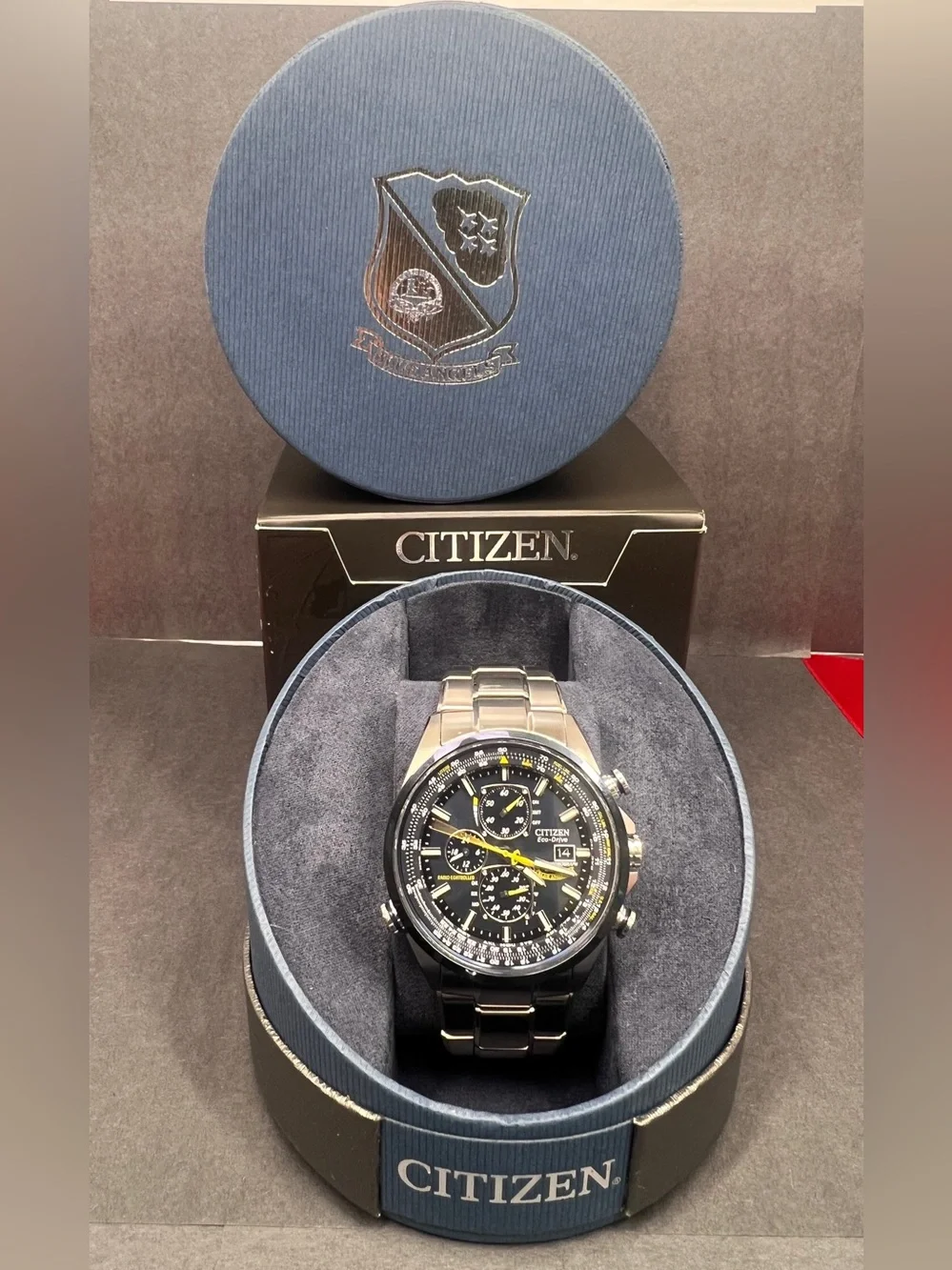 Citizen Blue Angels Radio-Controlled Eco-Drive Caseback Emblem Men’s Watch